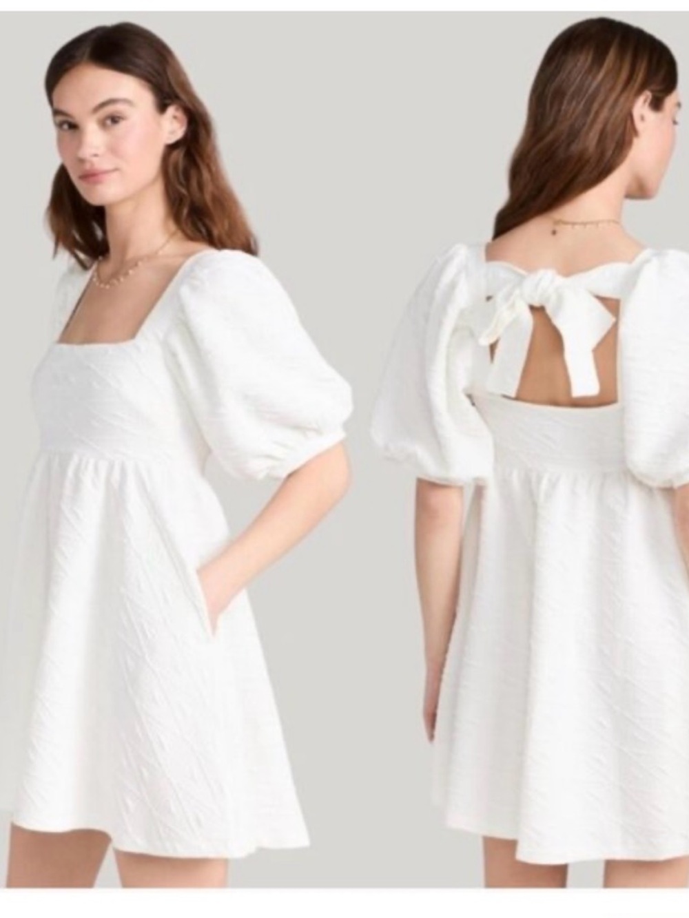 Free People Violet Puff Short Sleeve mini dress size XS